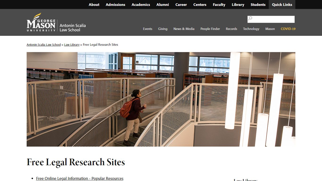 Free Legal Research Sites | Antonin Scalia Law School