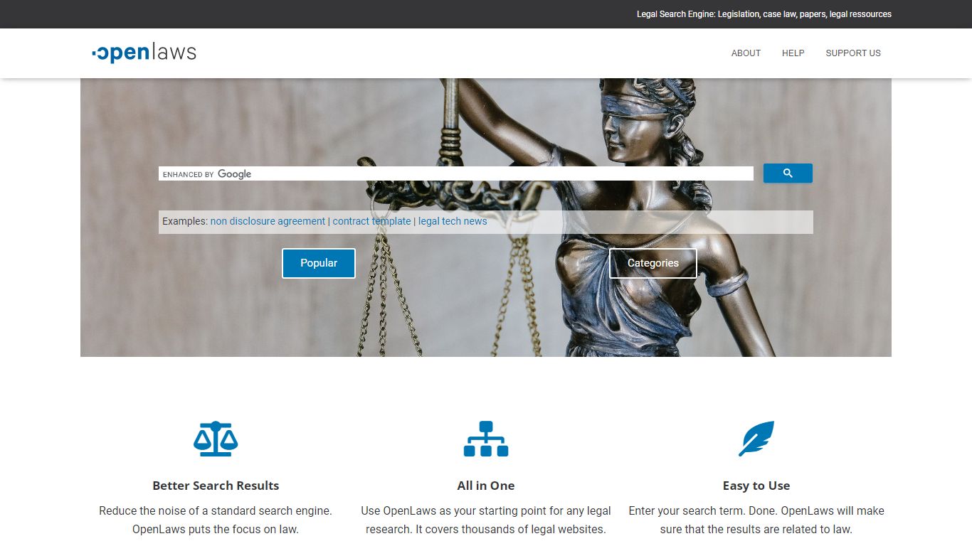 Legal Search Engine - OpenLaws